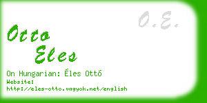 otto eles business card