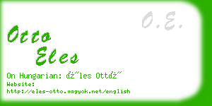 otto eles business card